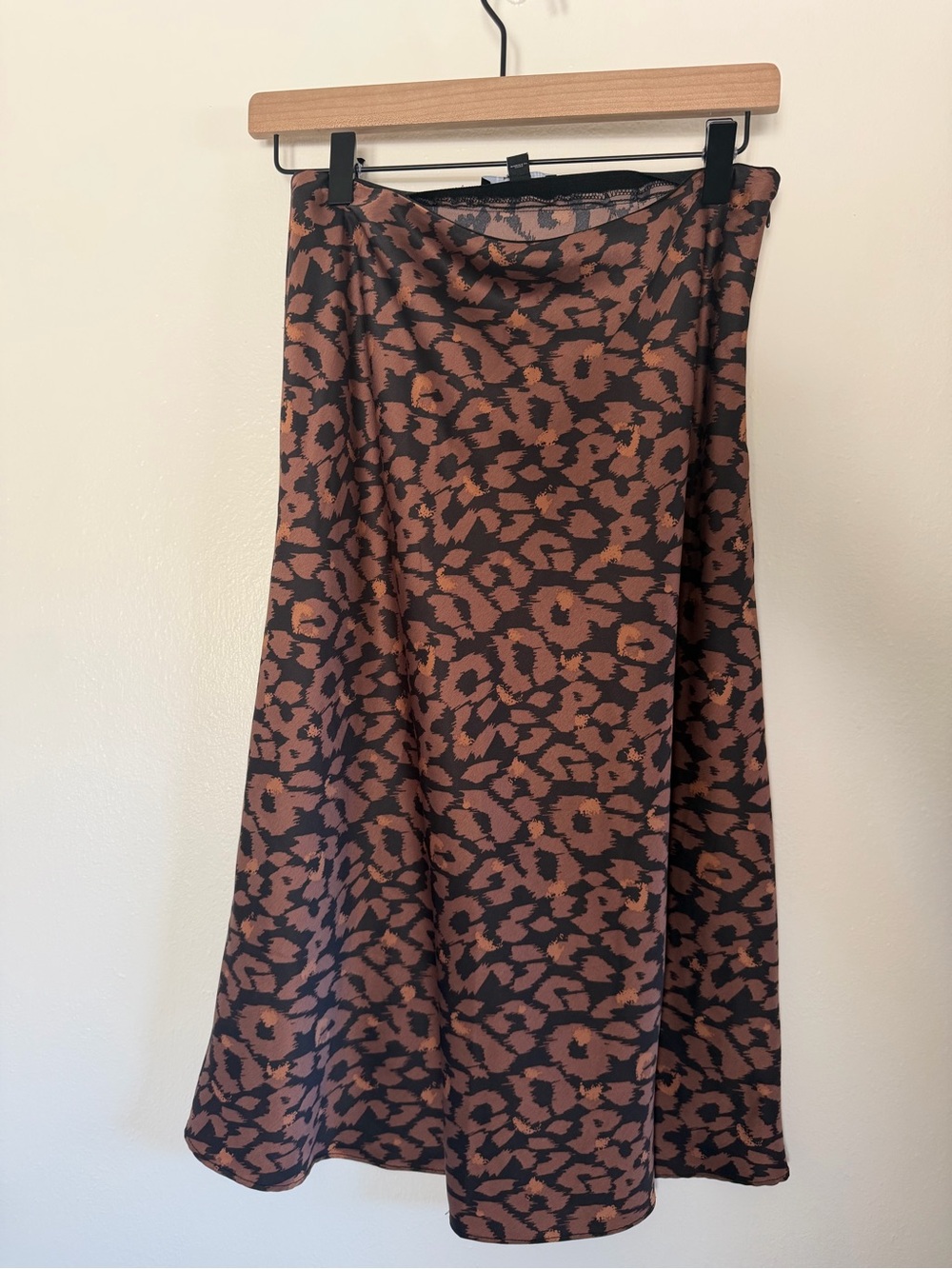 Express Leopard Midi Skirt